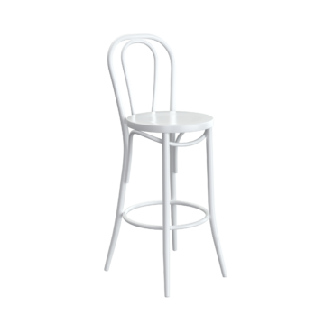 Bentwood Stool - White