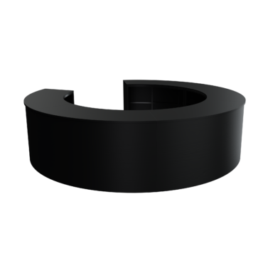 Curved Service Bar - Black